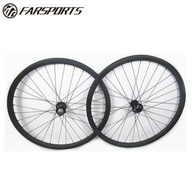 MTB Carbon boost wheelset, 29er carbon mountain bicycle wheels 50mm x 25mm clincher DT 350S Boost hub Thru Alxe 15mm/12mm