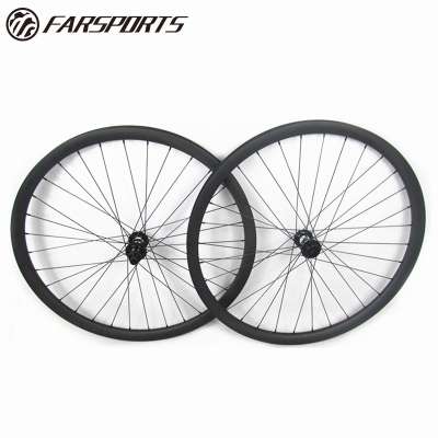 New design Farsports carbon wheels for mountain bike 29er carbon clincher mtb wheeels tubeless compatible with Bitex BX401 hub