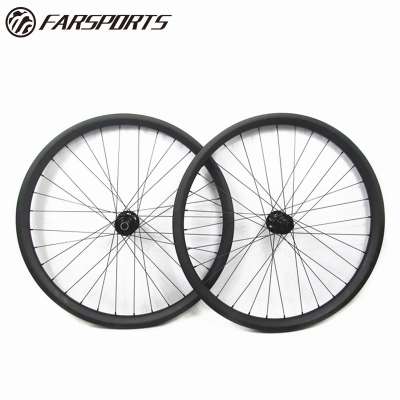 27.5er carbon boost wheels for mountain bike, 40mm wide 30mm deep mtb carbon wheels with Novatec boost hub