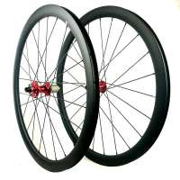 High Quality Bicycle Wheels 700C 50MM*25MM Thru Axel Carbon Road Disc Wheel clincher 38mm disc brake wheel carbon