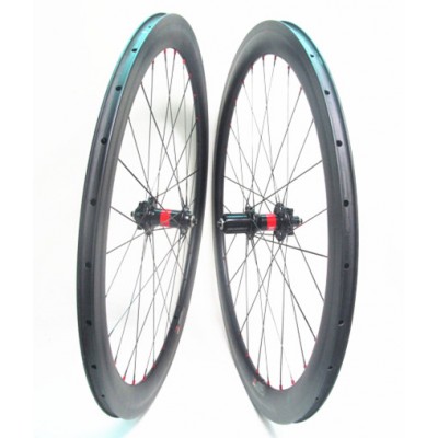 Carbon disc wheels 50mm clincher, Far Sports carbon cyclocross wheels in disc brake DT 240S hub 6 bolt or central lock