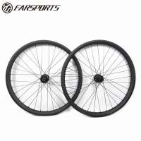 BOOST carbon clincher wheels 50mm wide 25mm deep in mountain bike 32H/32H with Sapim spokes, 29er mtb wheels thru axle