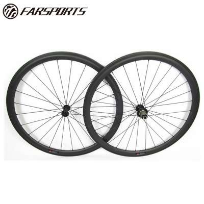 Light weight hub and Sapim cx-ray spokes carbon road bike wheels 38mm deep 25mm wide clincher 700C full carbon wheelset